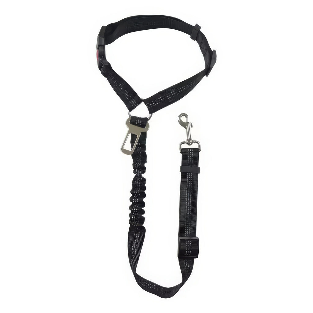 Car safety restraint strap for dogs