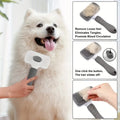 One-Button Pet Deshedding Brush