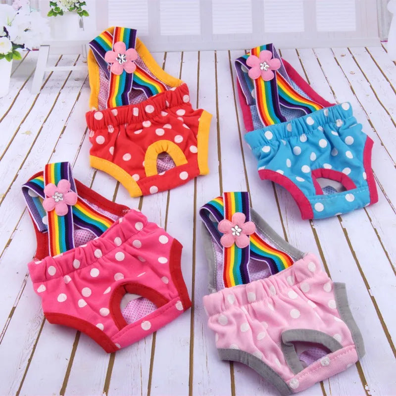 Pet/ Dog Shorts Diaper Sanitary Washable Pants for Heat cycle.