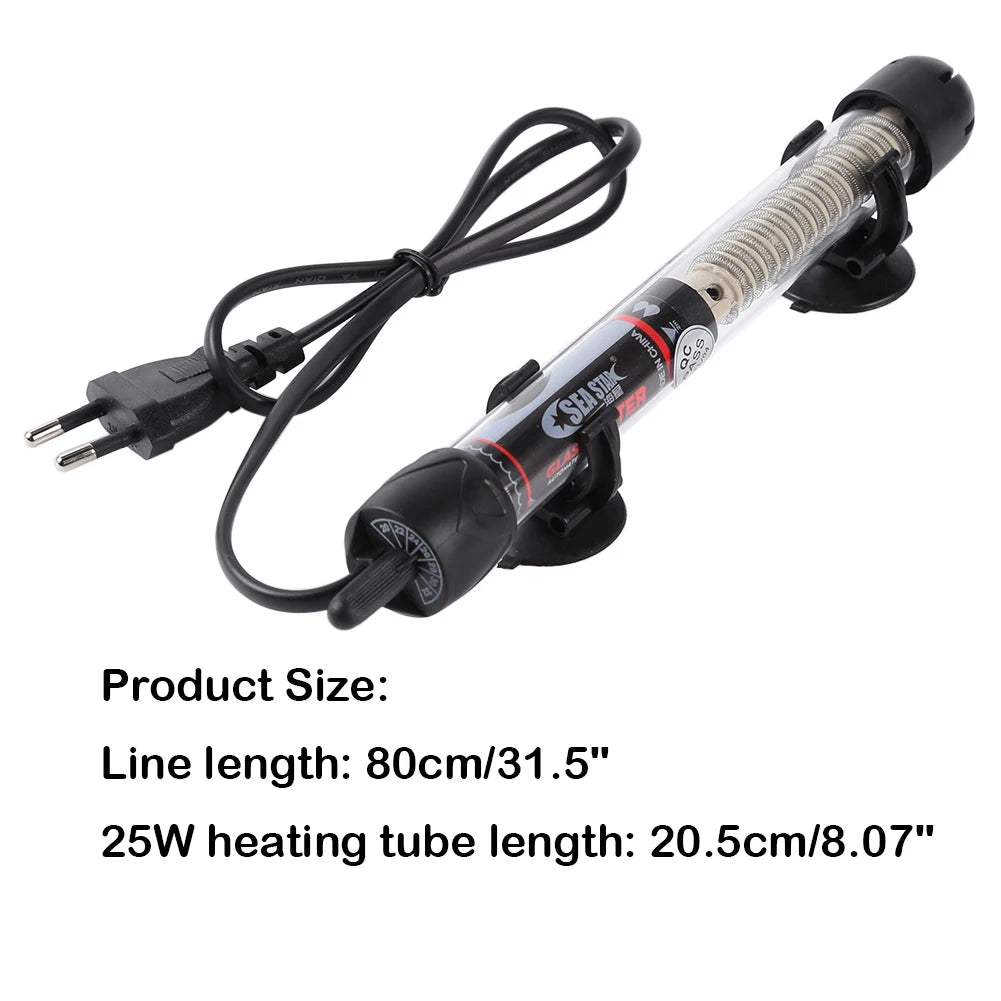 25-300W Automatic Temper Adj Fish Tank Water Heater