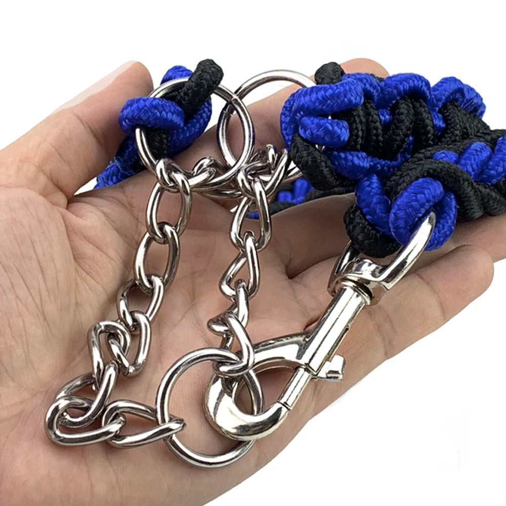 Nylon Braided Dog Collar And Leash