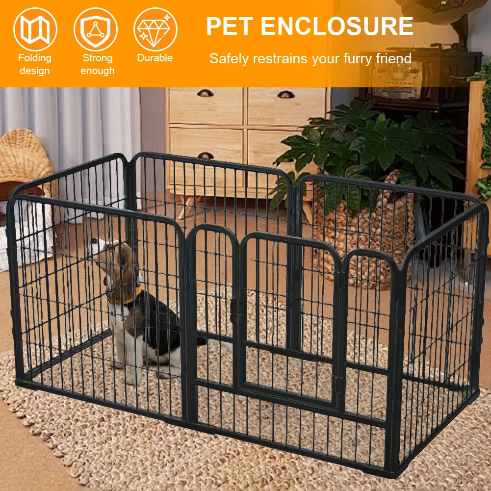 6 Panels Pet Playpen with Door