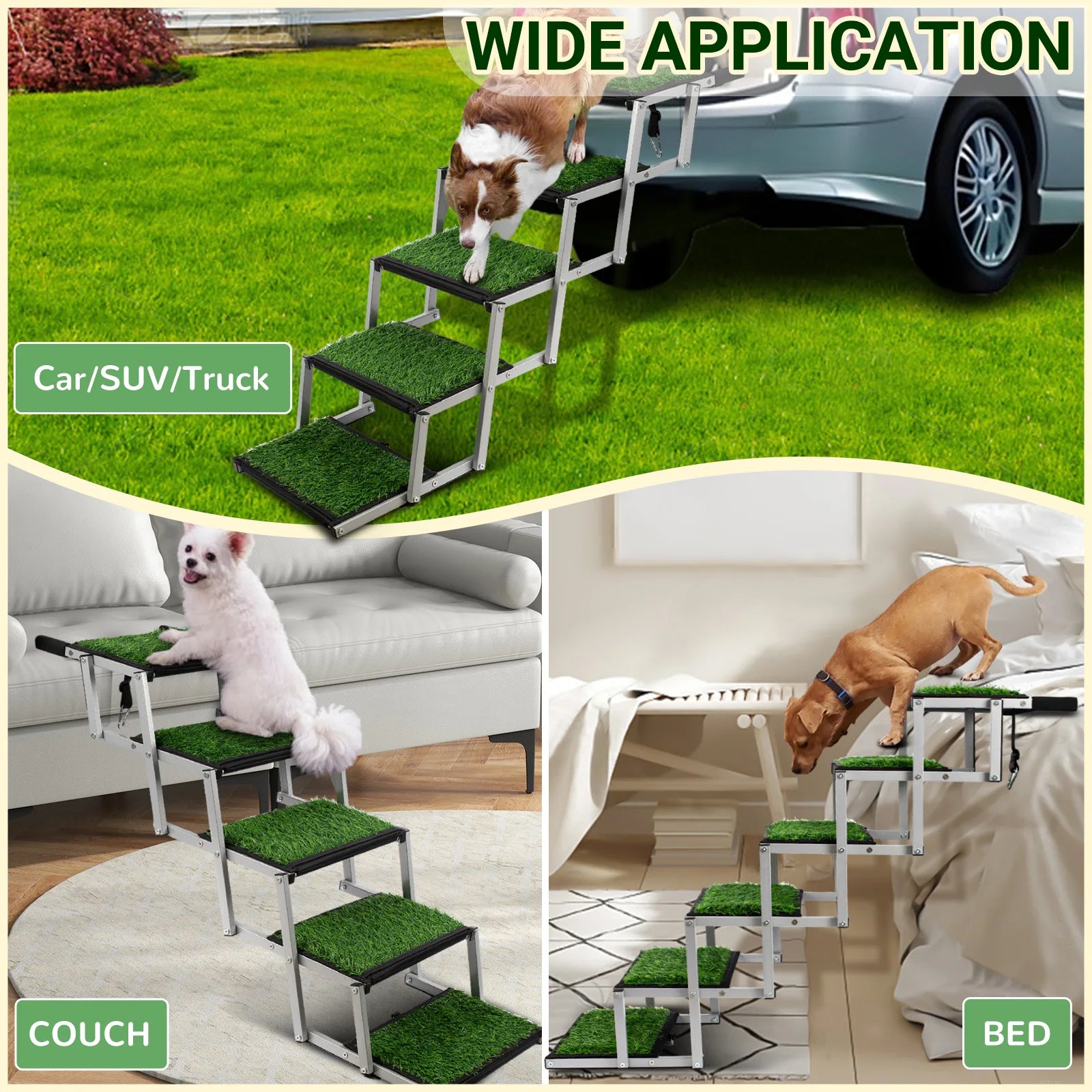Extra Wide Dog Stairs for Large Dogs