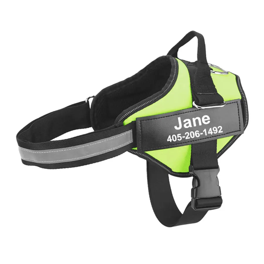 Reflective, No Pull personalized  Dog Harness