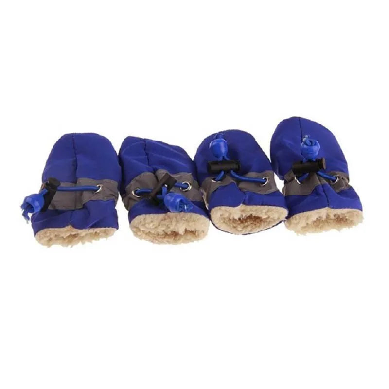 waterproof 4pcs Antiskid Puppy Shoes