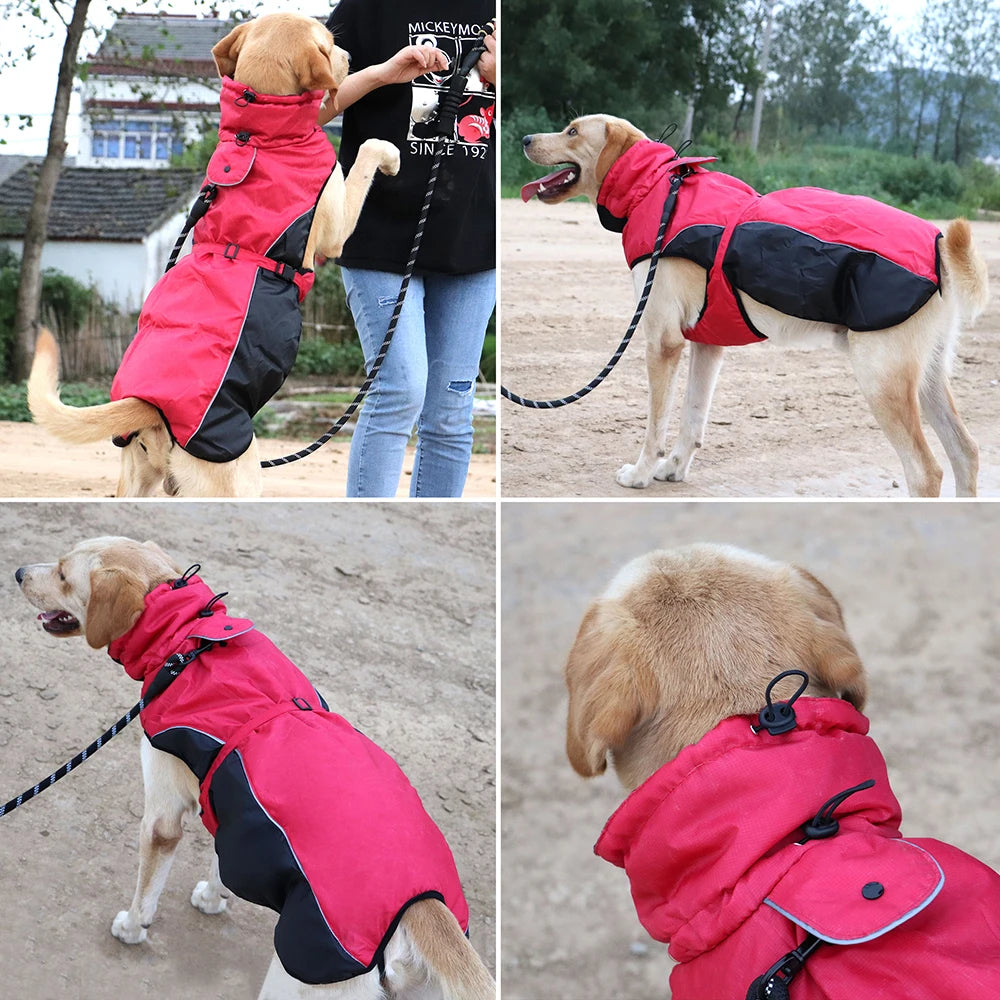 Waterproof Big, Warm Dog Jacket For Medium/ Large Dogs XL-6XL