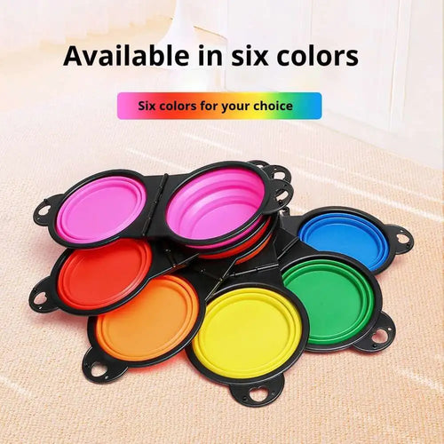2 in 1 Collapsible Dog Travel Bowl