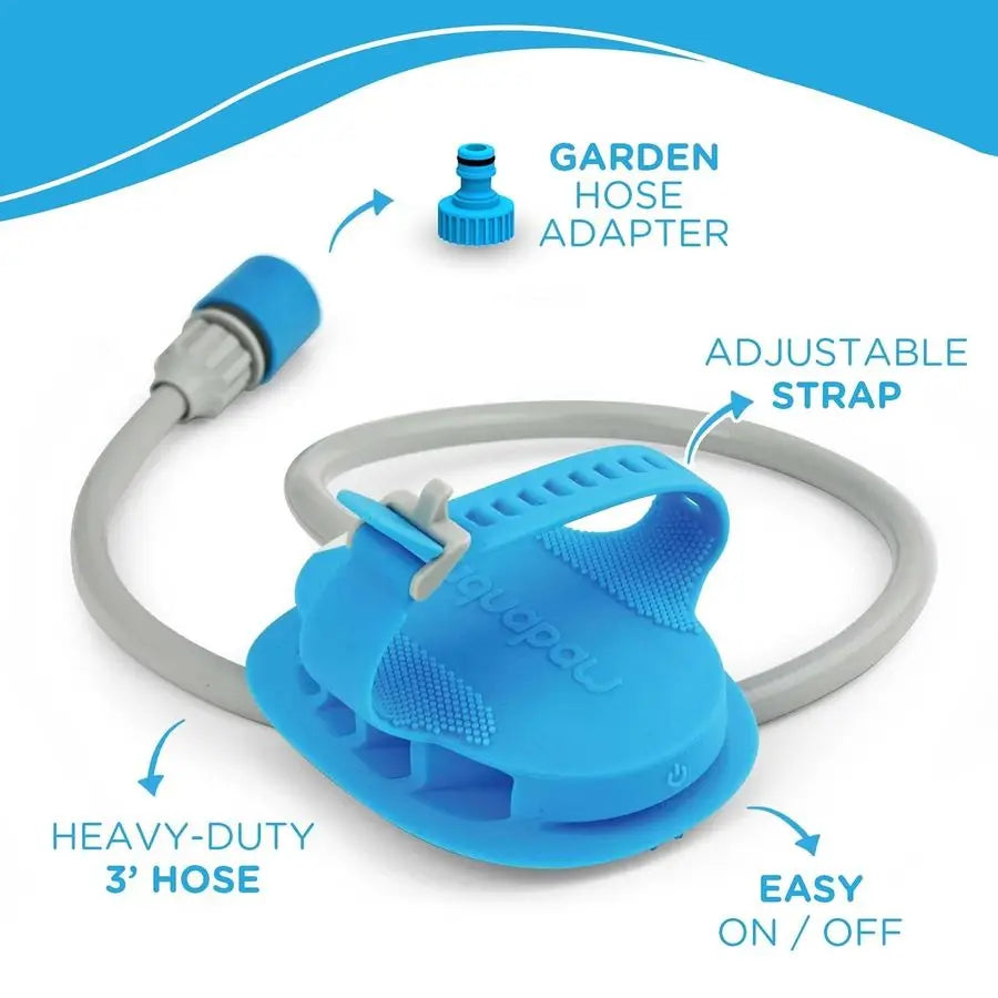 5 in 1 Pet Bath Brush, with 3ft Shower Hose Attachment