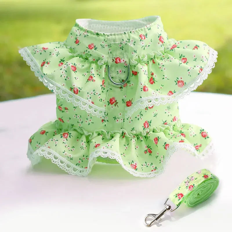 Dog or Cat Harness Leash Set cute dress harness