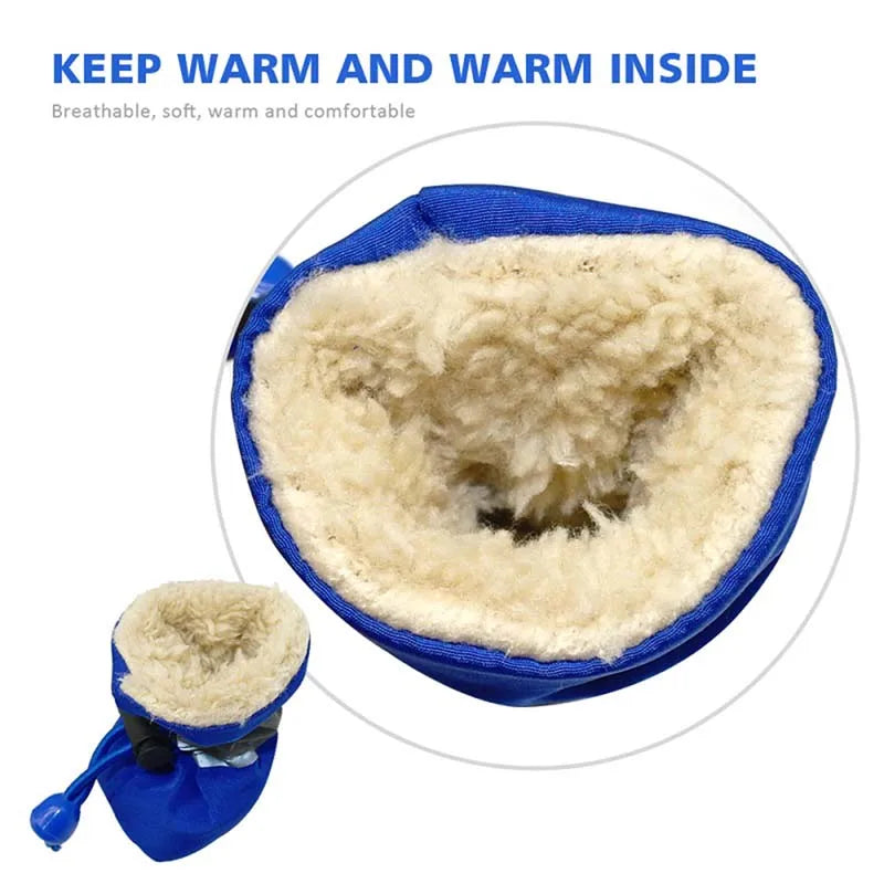 waterproof 4pcs Antiskid Puppy Shoes