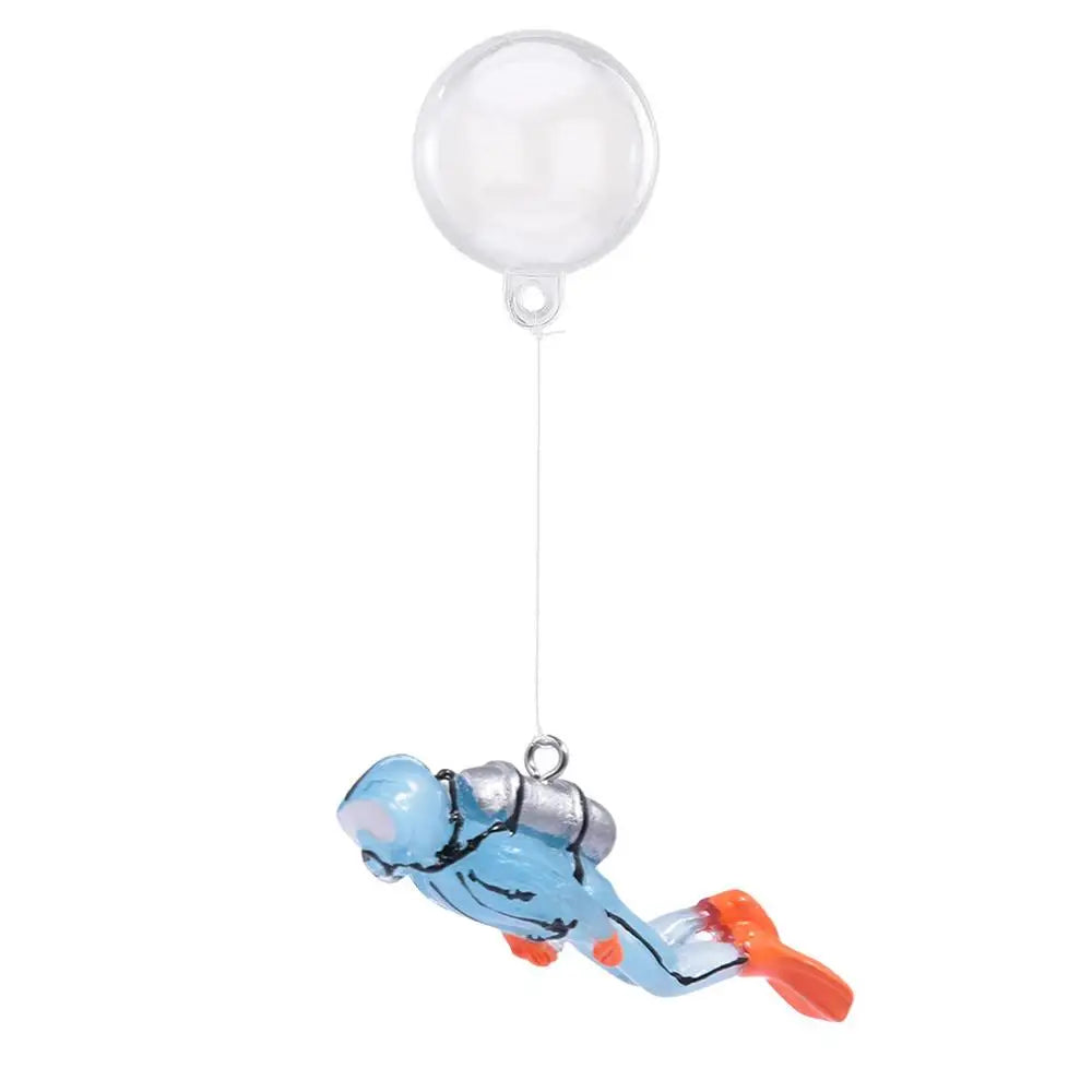 Floating Aquarium Diver Decorations