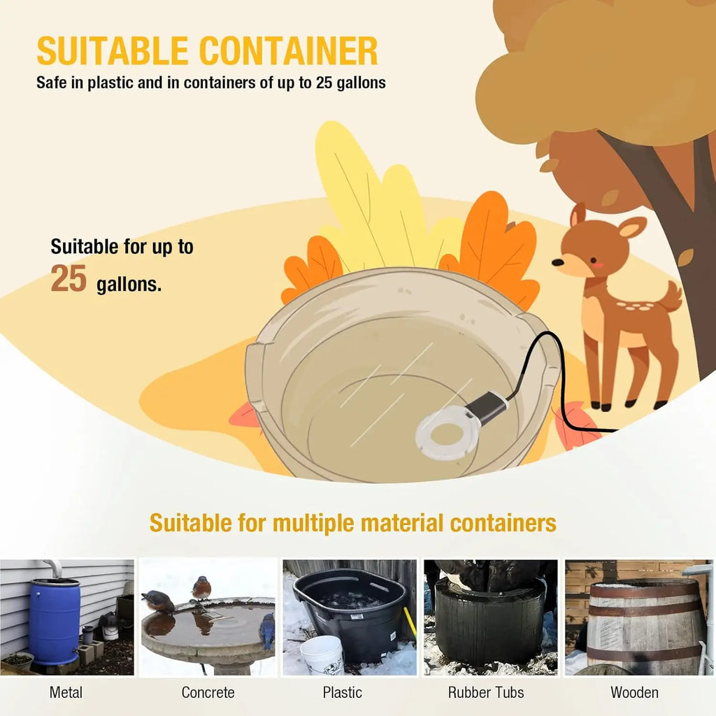 250Watt / 500Watt Stock Tank With Heater