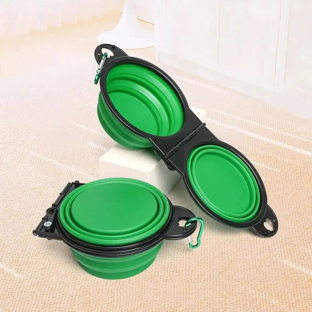 2 in 1 Collapsible Dog Travel Bowl