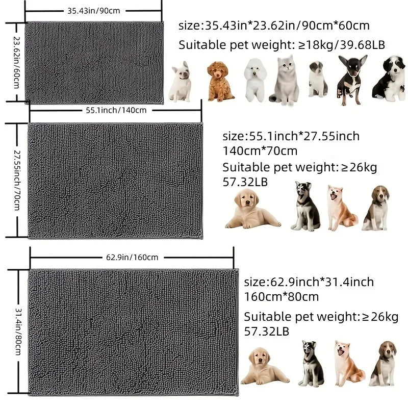 Dog mud mat,  Absorbs Moisture And Dirt,