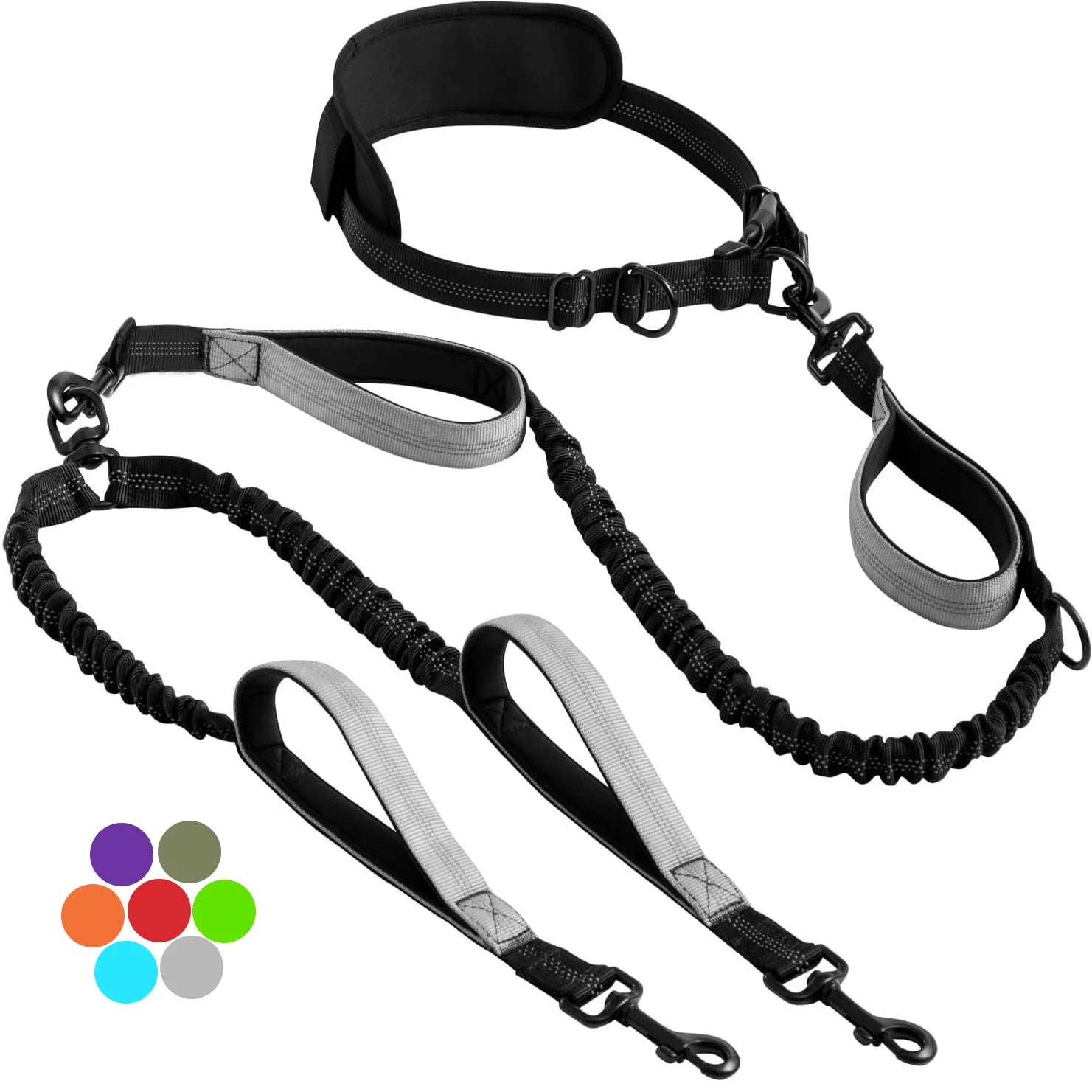 Explosion-Proof Short Elastic Buffer Pet Leash