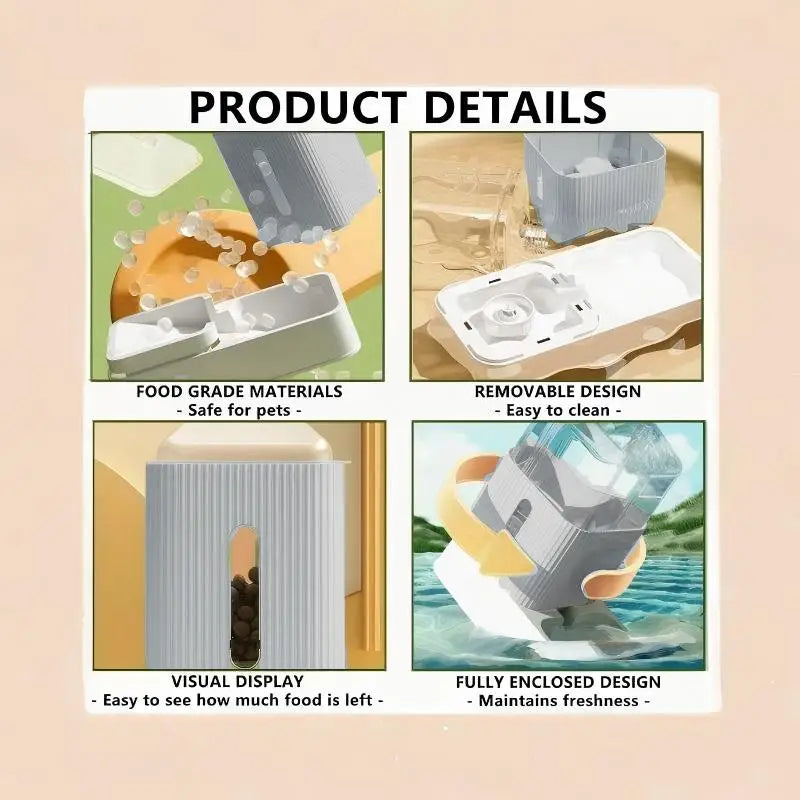 3.5L Large All in One Gravity Pet Feeding Set