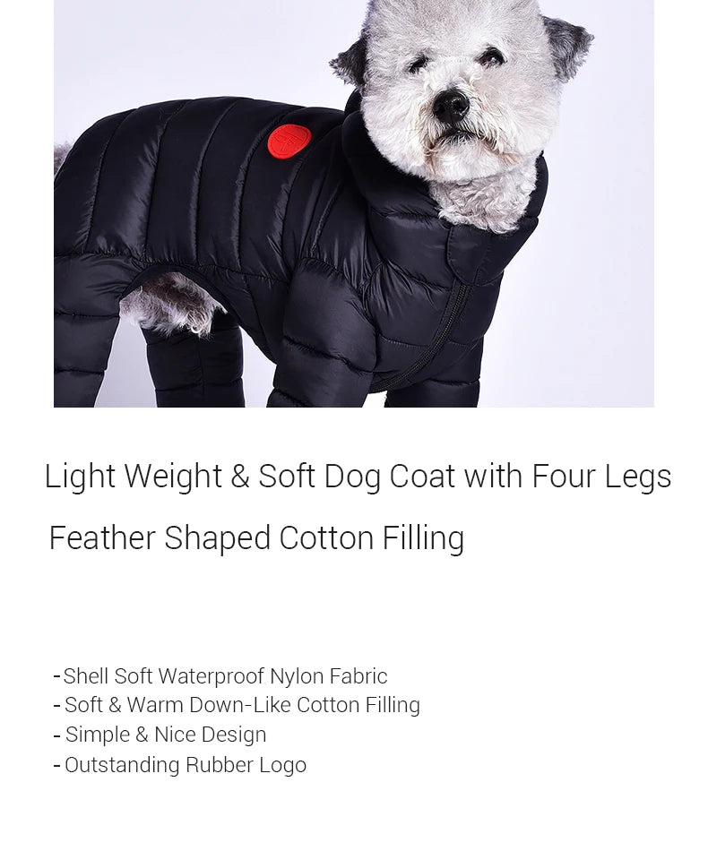 Winter Overalls for Small, Medium Dogs Soft Warm Jacket