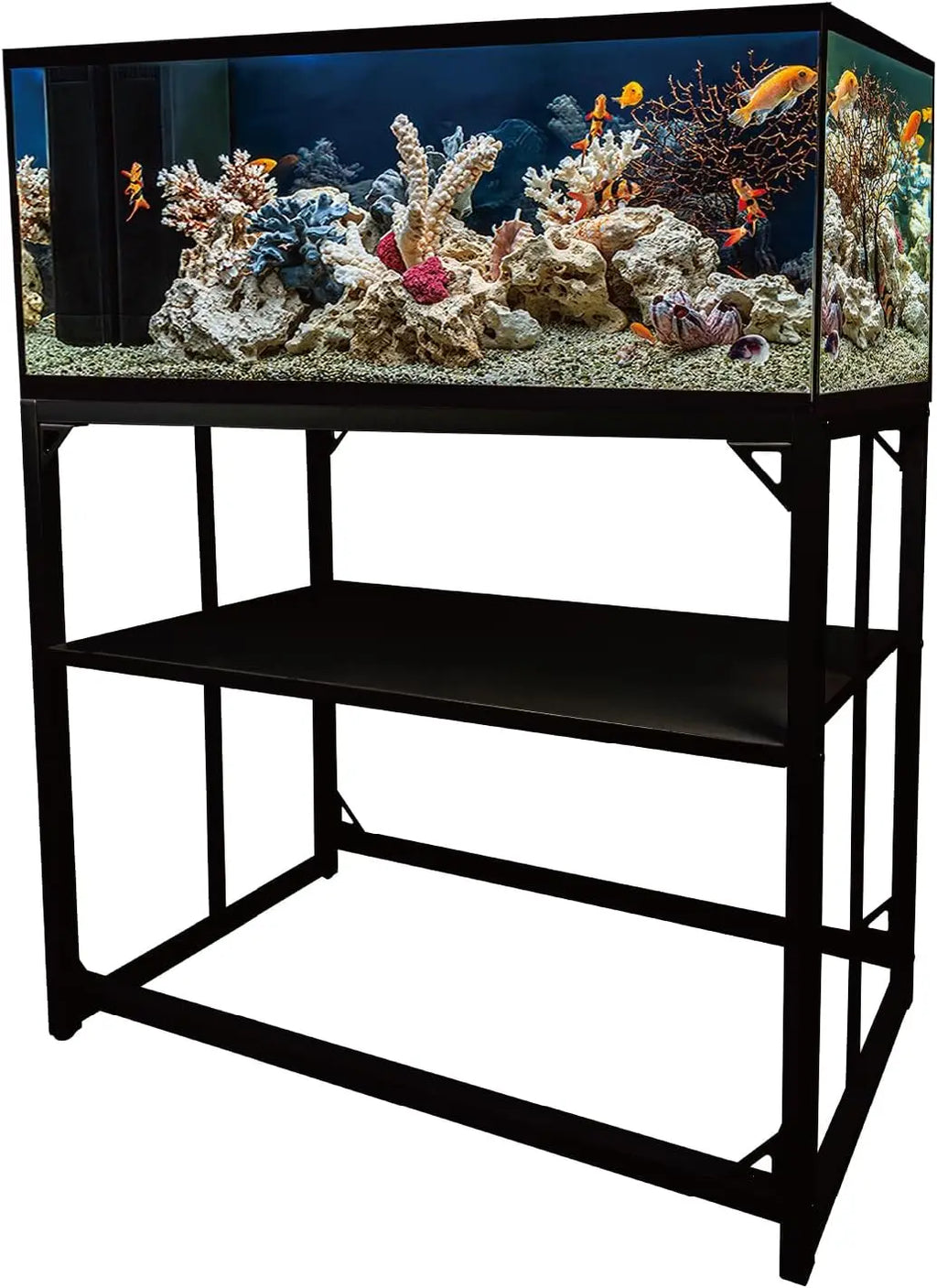 Heavy Duty 40 Gallon Aquarium Stand with 2-Tier Shelves, 660LBS Capacity