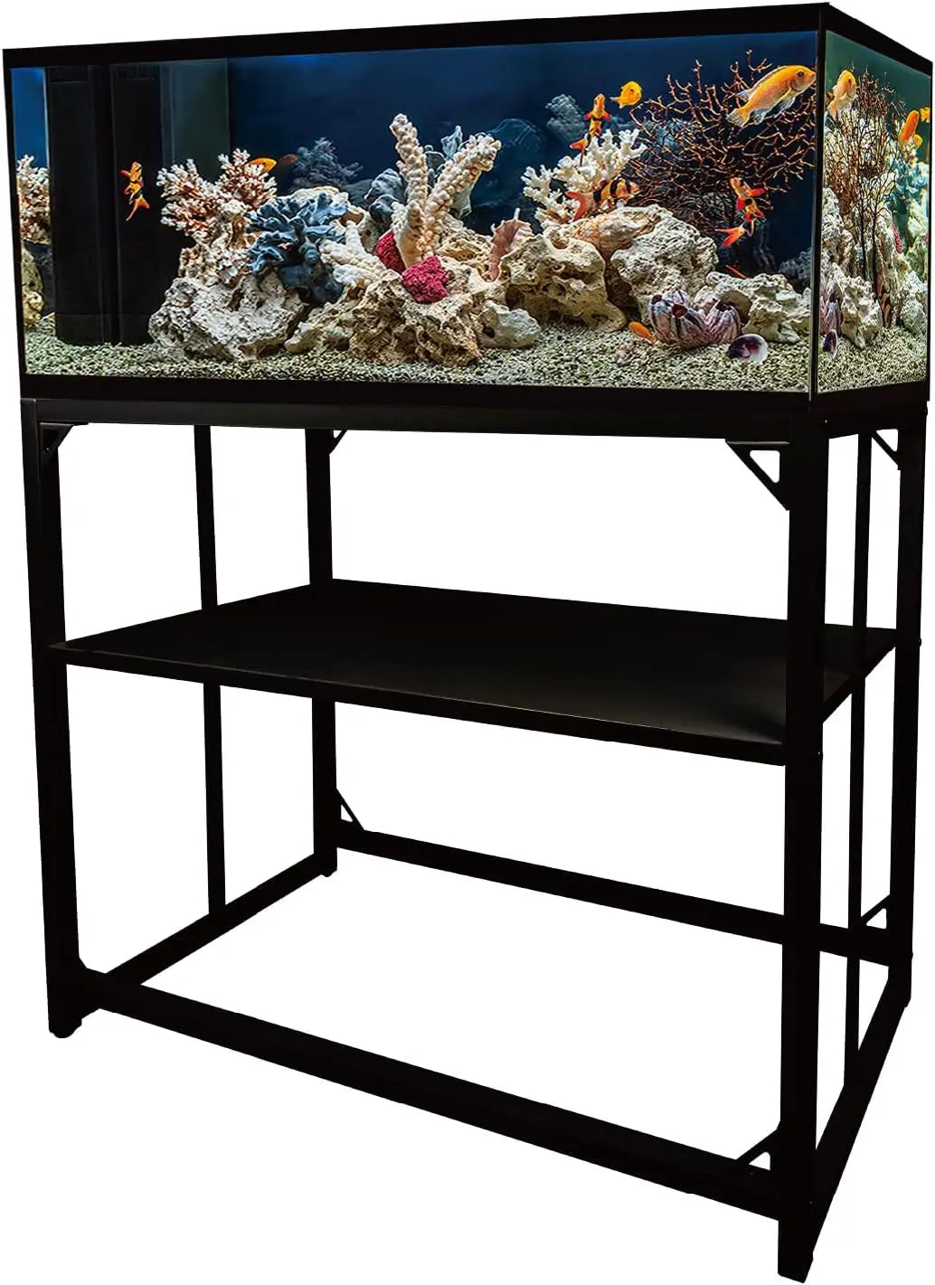Heavy Duty 40 Gallon Aquarium Stand with 2-Tier Shelves, 660LBS Capacity