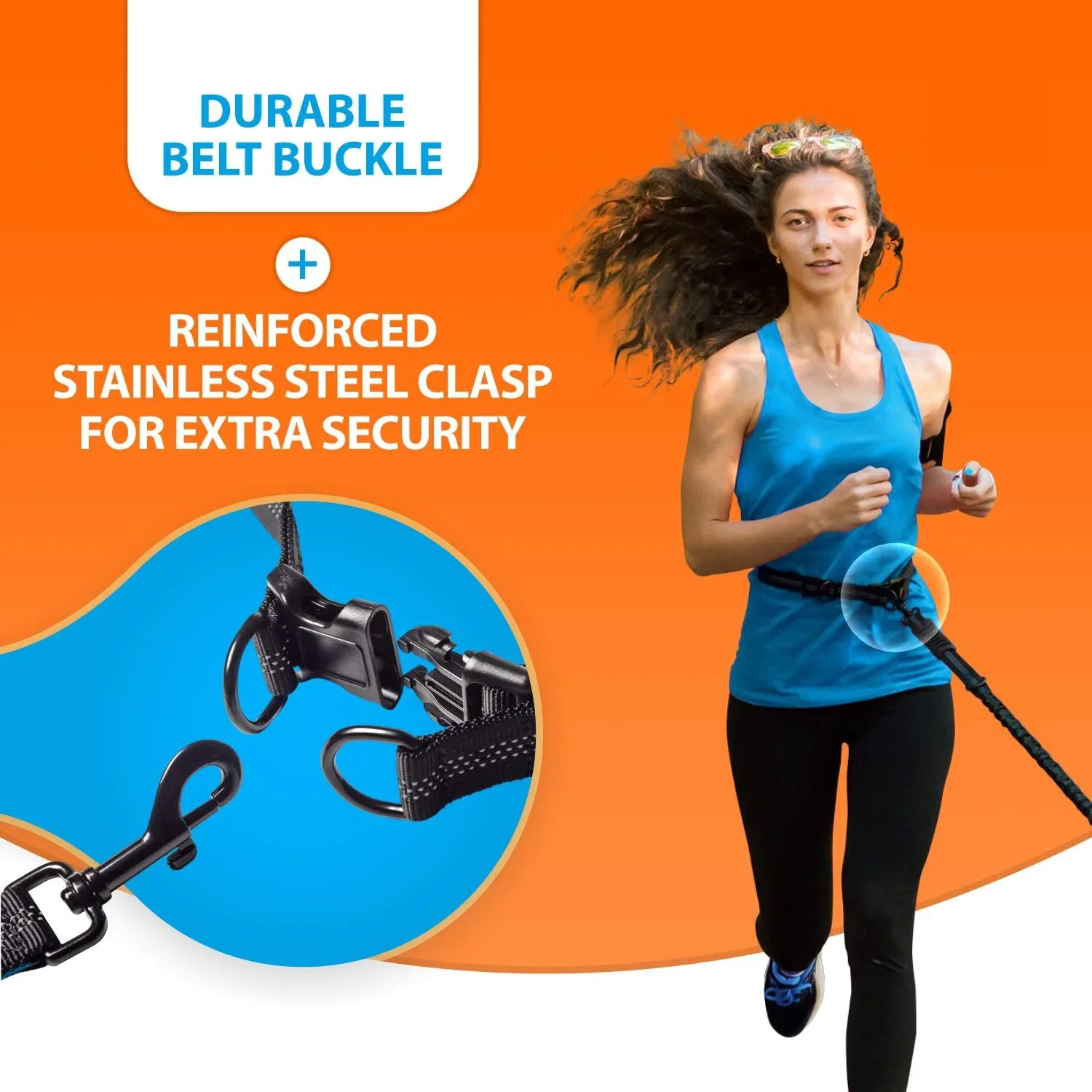 Explosion-Proof Short Elastic Buffer Pet Leash
