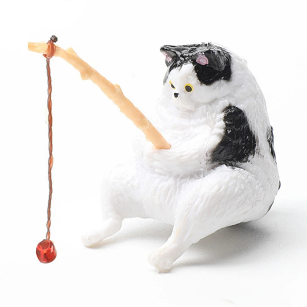 Fish Tank Kitten Fishing Ornament