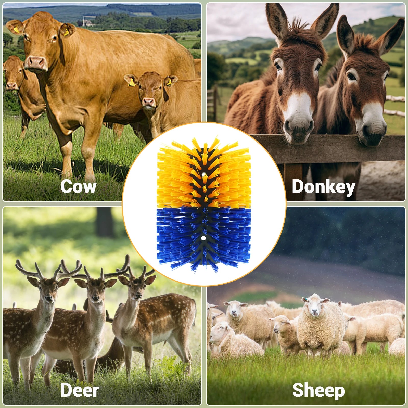 Universal Cattle and Horse scratching Brush