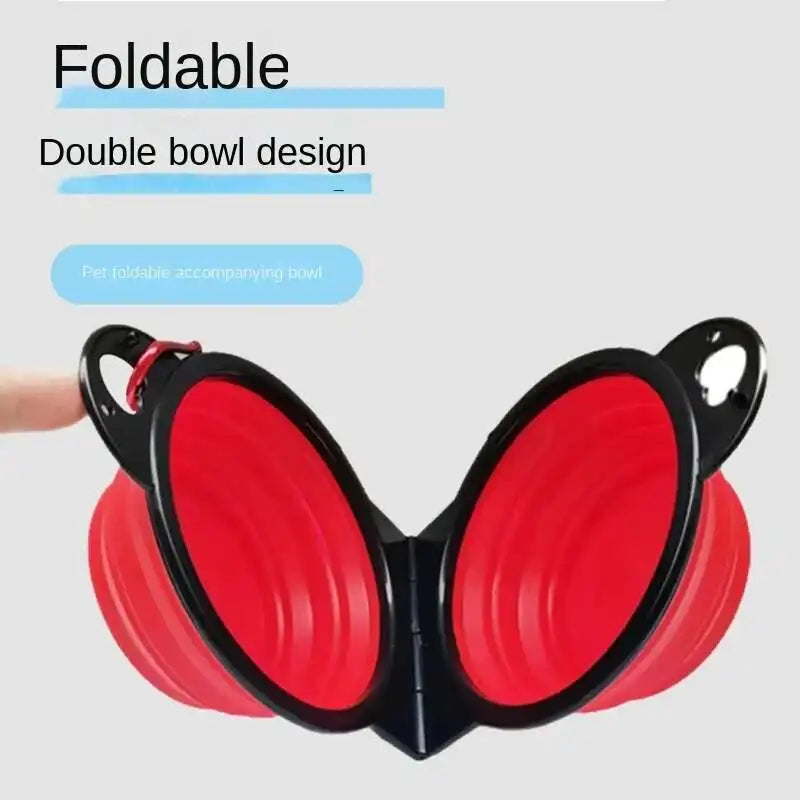 2 in 1 Collapsible Dog Travel Bowl