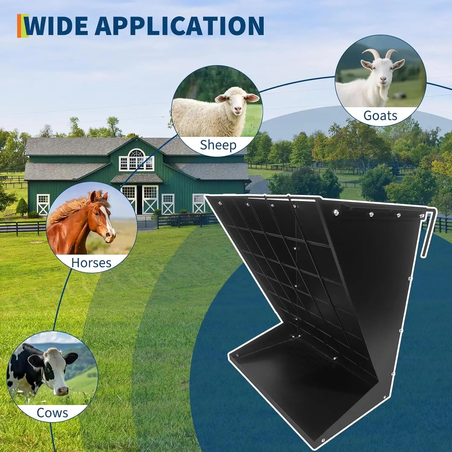 Wall Mount Hay & Grain Livestock Feeder