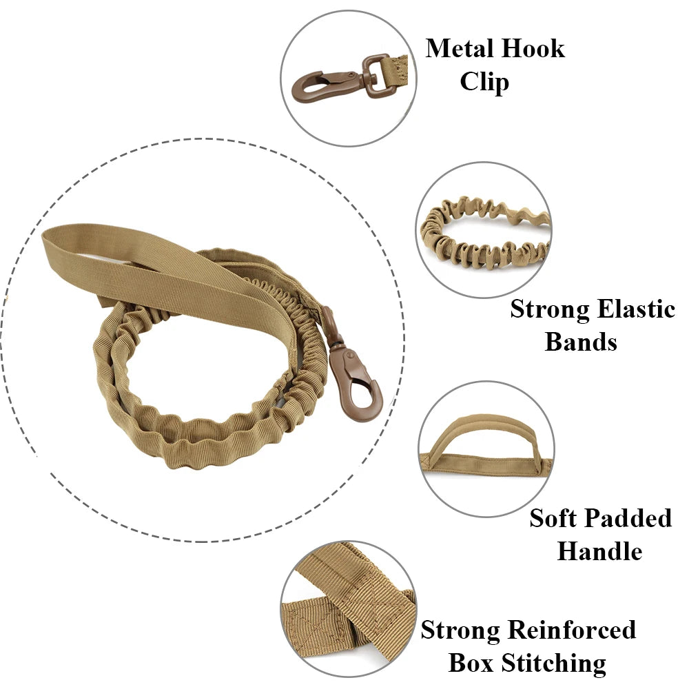 Military Dog Leashes, Adjustable, Quick Release