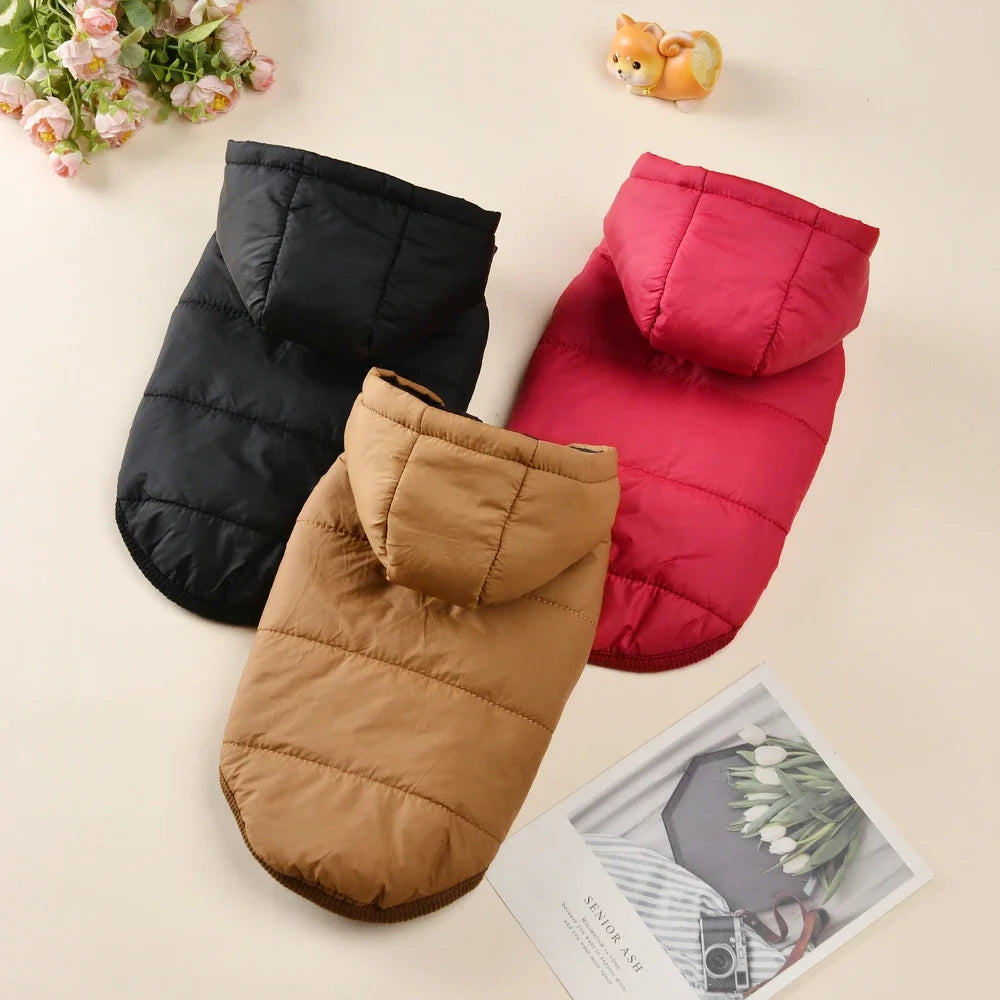 Warm Fleece Dog Coat Hoodie For Small Medium Dogs