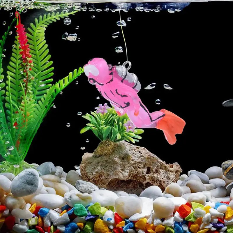 Floating Aquarium Diver Decorations