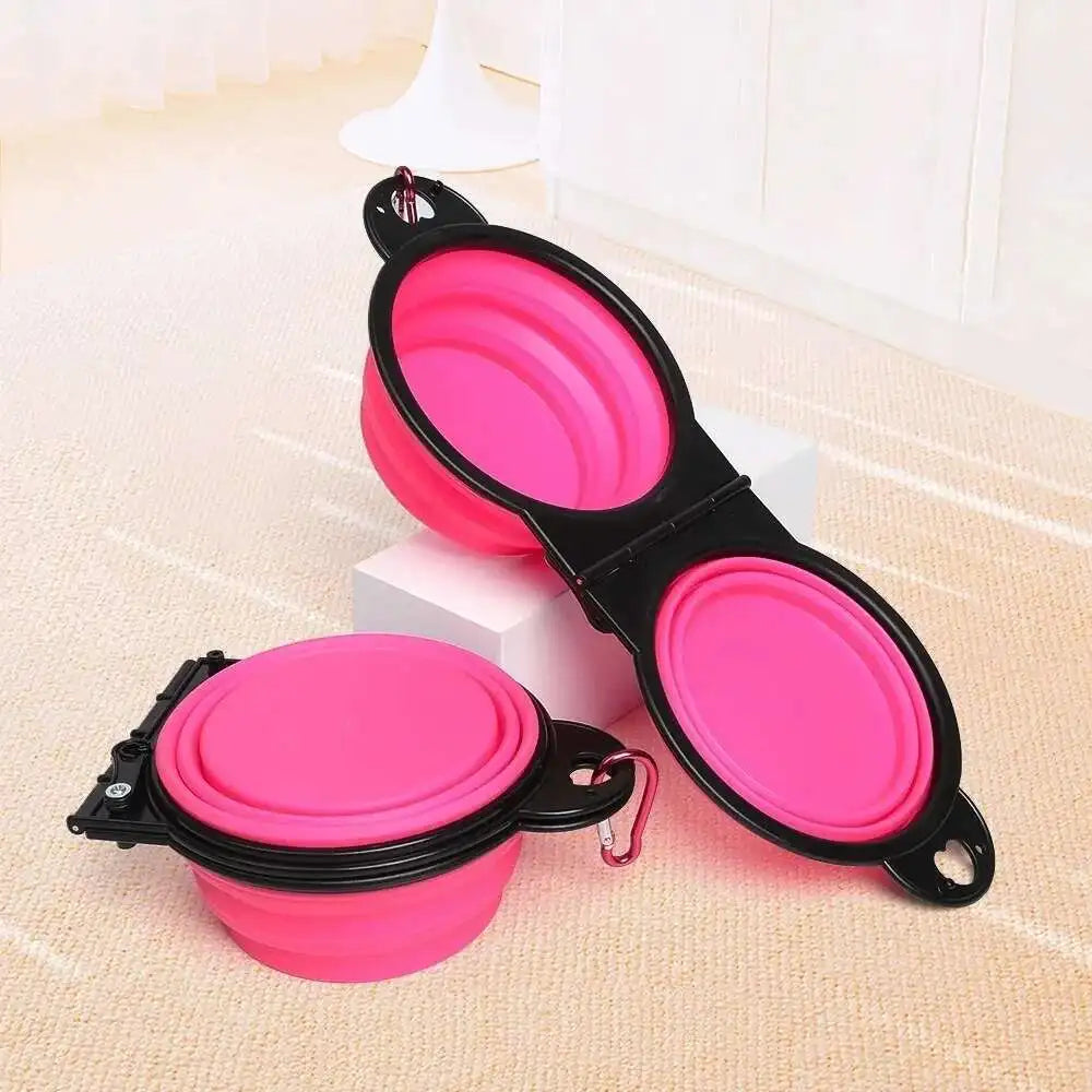 2 in 1 Collapsible Dog Travel Bowl