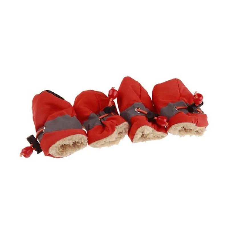 waterproof 4pcs Antiskid Puppy Shoes