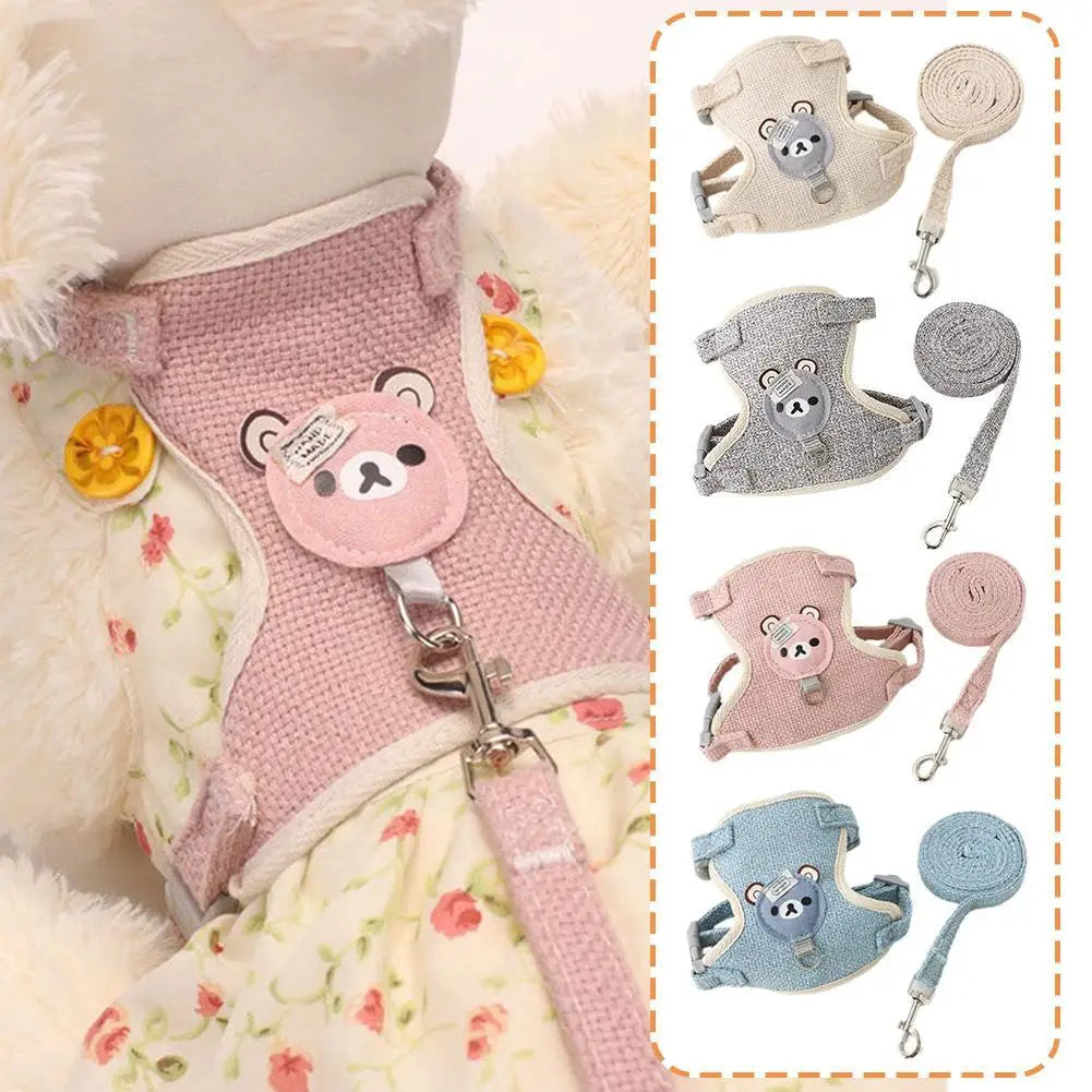 Lovely Small Pet Vest Dog Leash