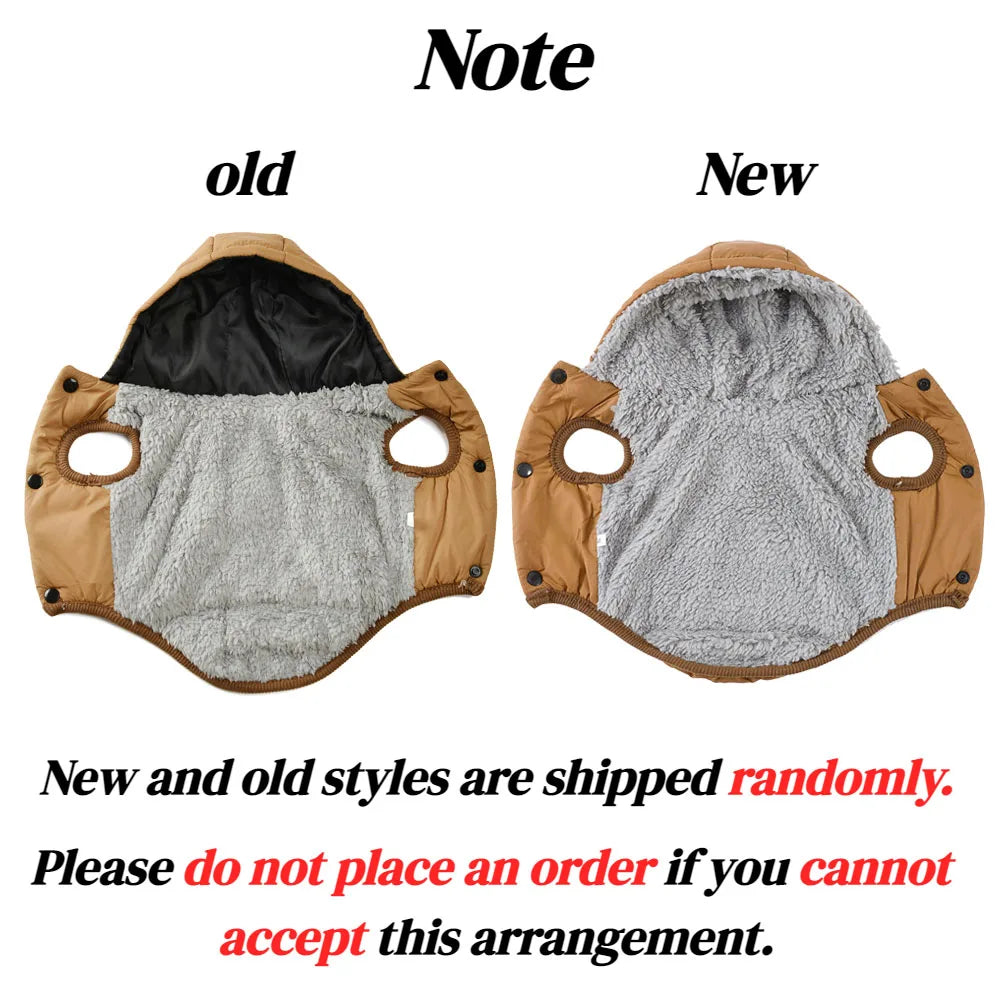 Warm Fleece Dog Coat Hoodie For Small Medium Dogs