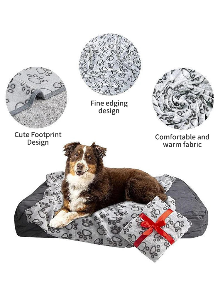 Winter Soft Dog or cat Blanket Washable