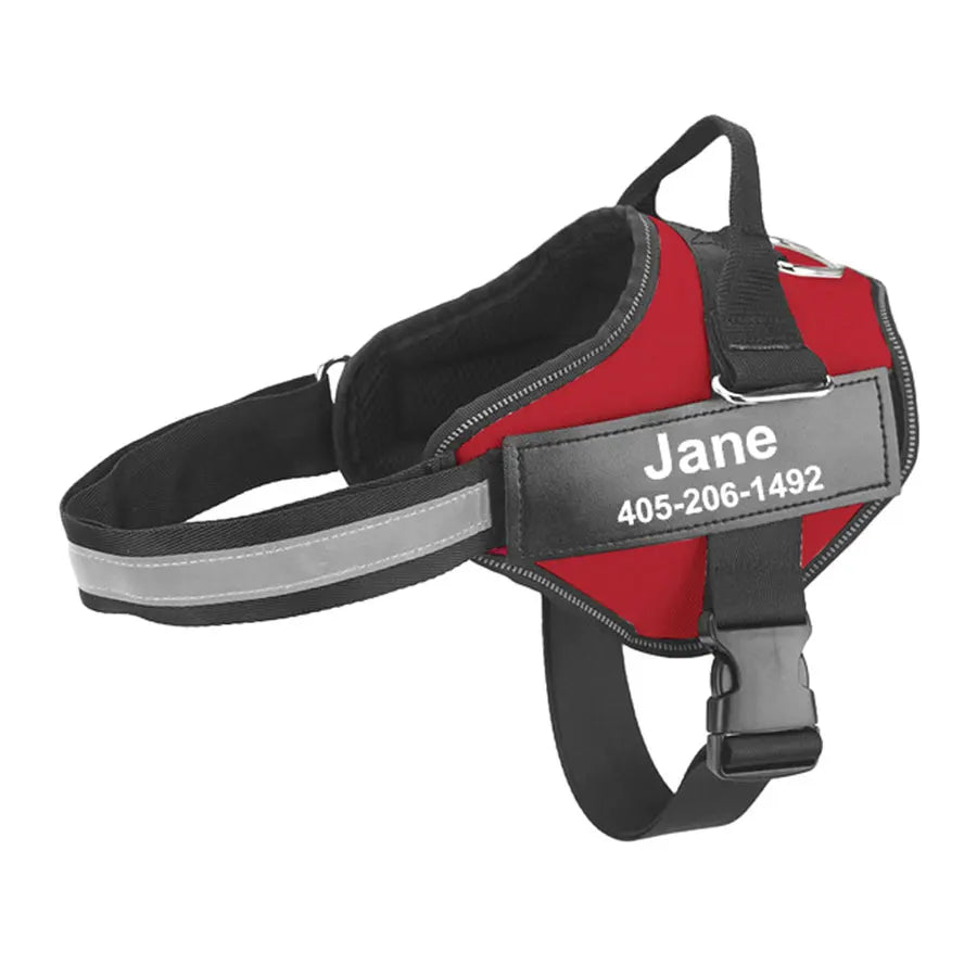 Reflective, No Pull personalized  Dog Harness