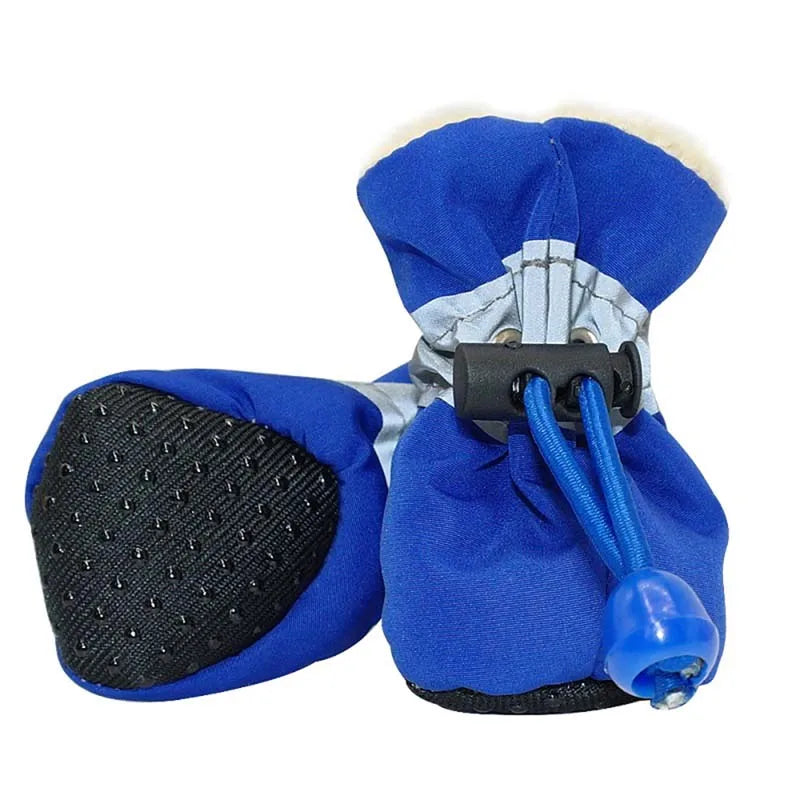 waterproof 4pcs Antiskid Puppy Shoes