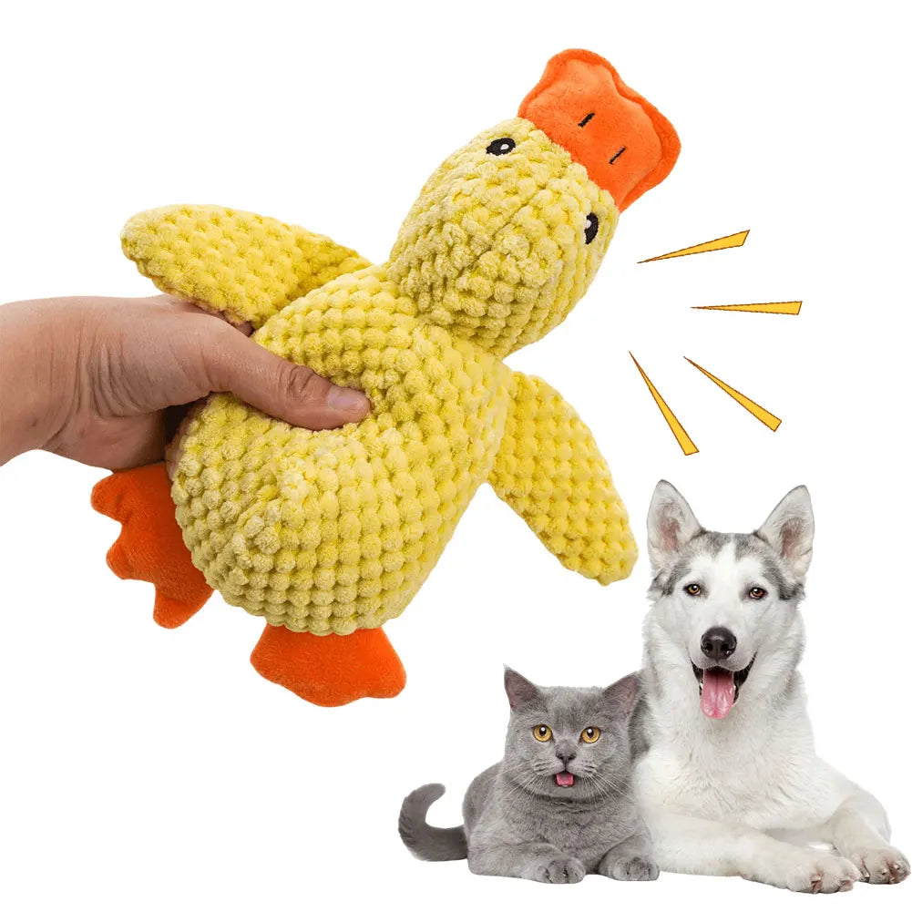 Duck Chew Toy with Quacking Sounds for Dogs.