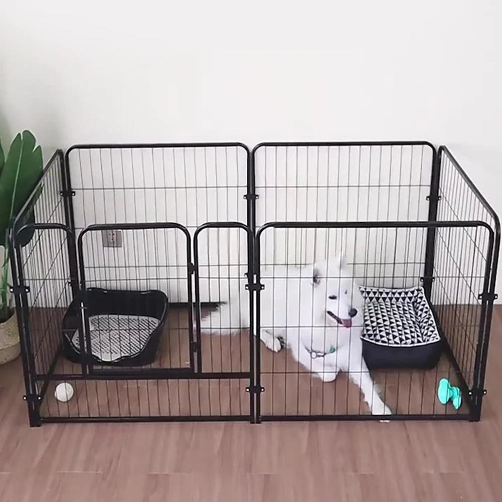6 Panels Pet Playpen with Door