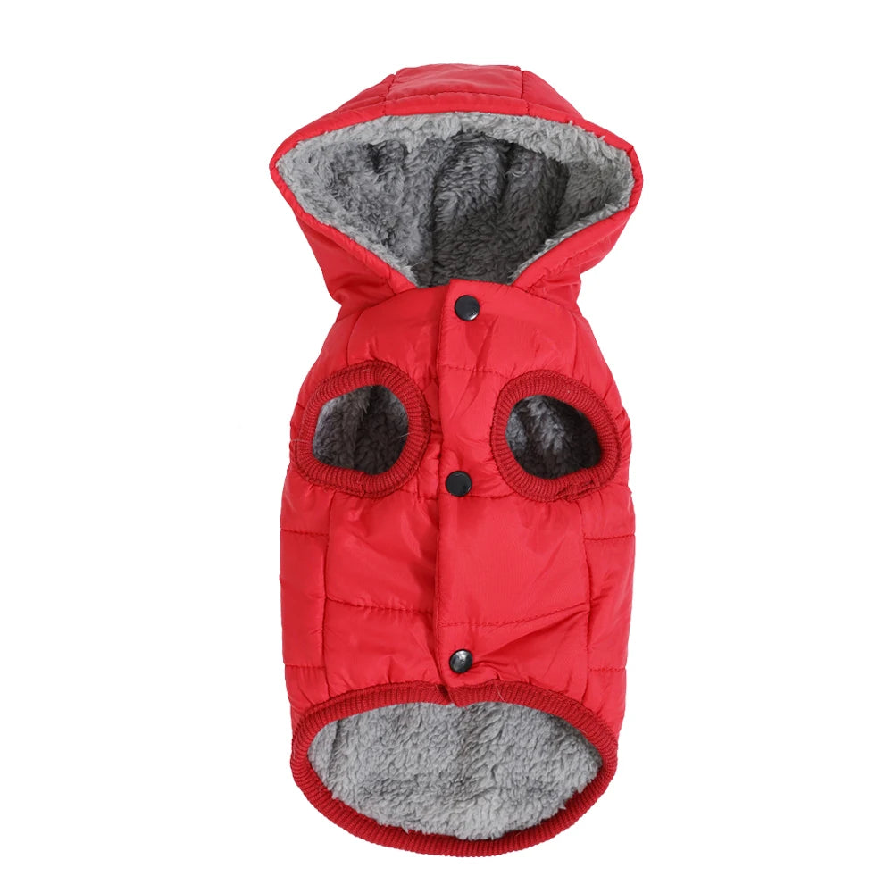 Warm Fleece Dog Coat Hoodie For Small Medium Dogs