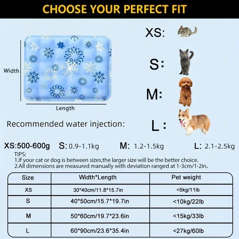 Dog and cat Cooling Mat for Summer