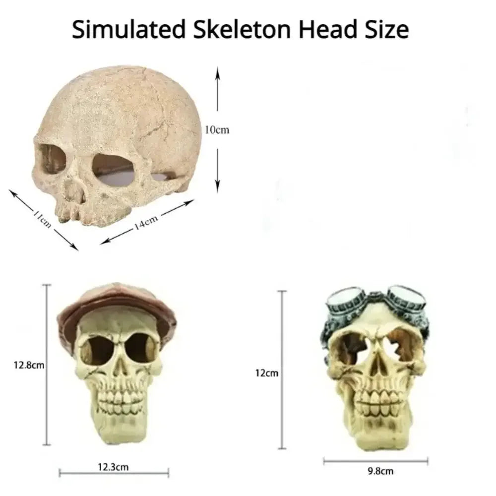 Fish Tank Aquarium Skull Decoration and  Breeding House