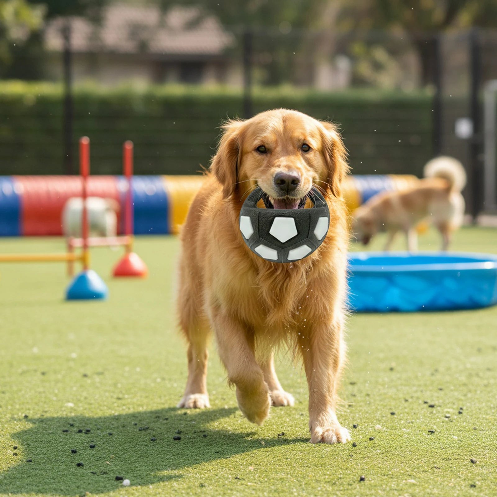 Interactive Squeaky Pet Football for Medium Large Breeds