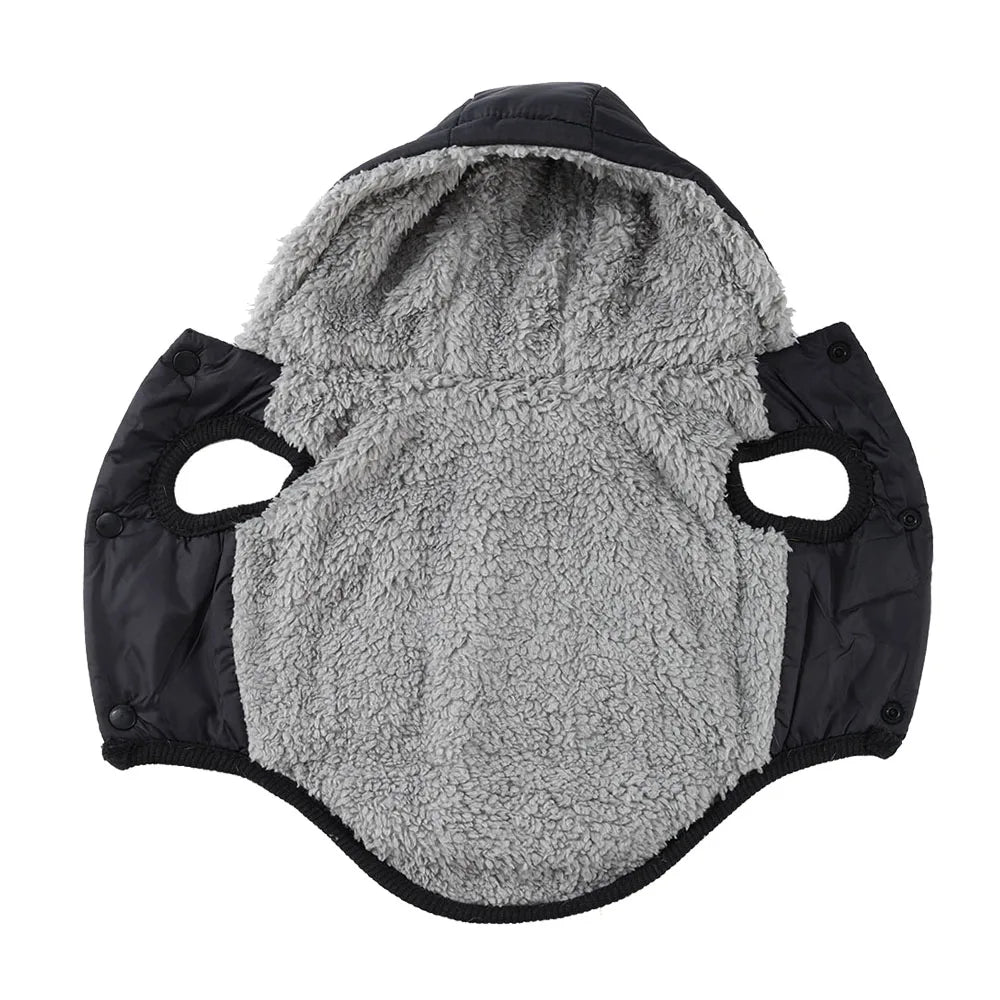 Warm Fleece Dog Coat Hoodie For Small Medium Dogs