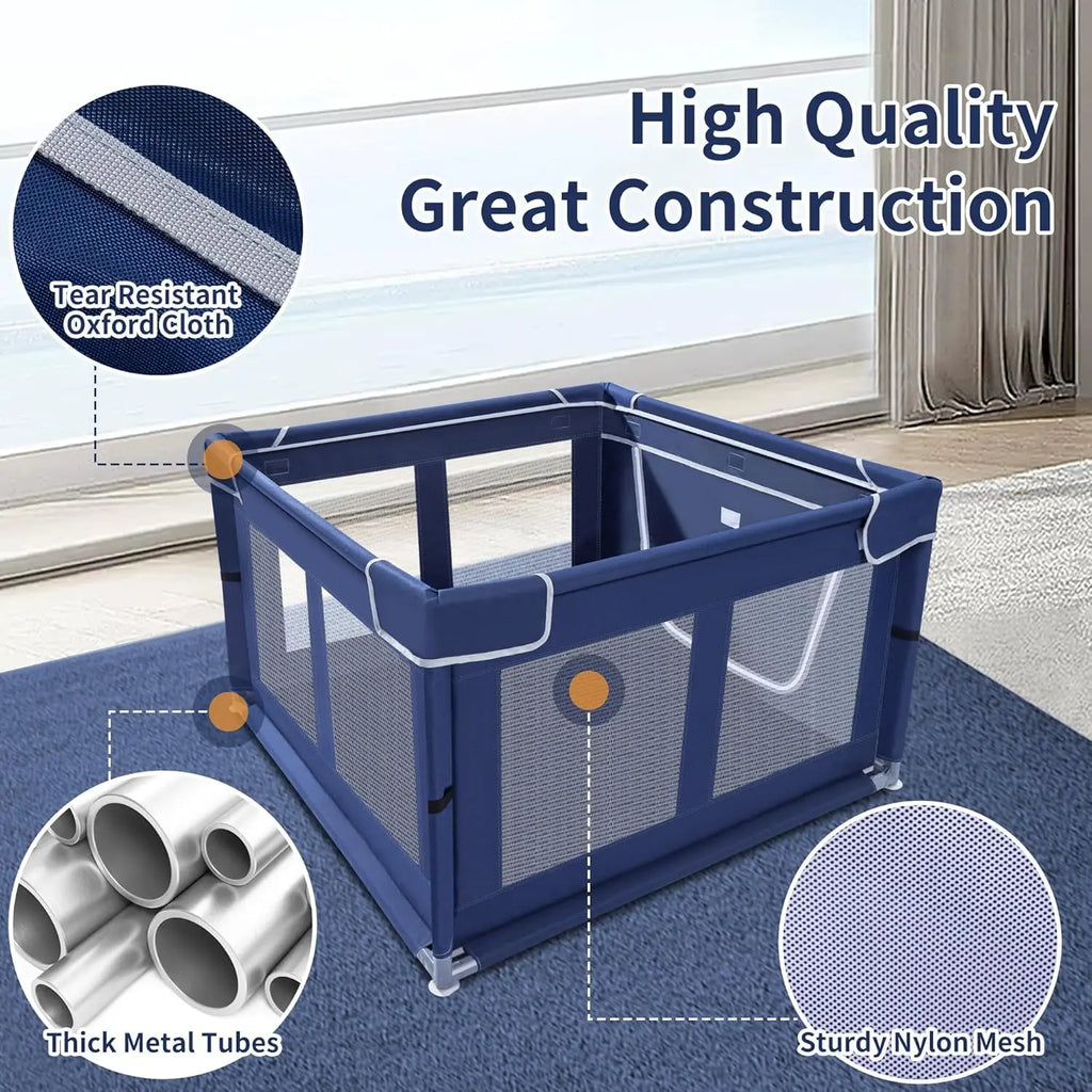 Indoor Dog Playpen with Gate, 42x42x25