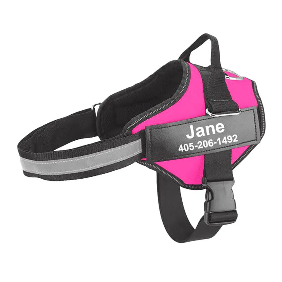 Reflective, No Pull personalized  Dog Harness