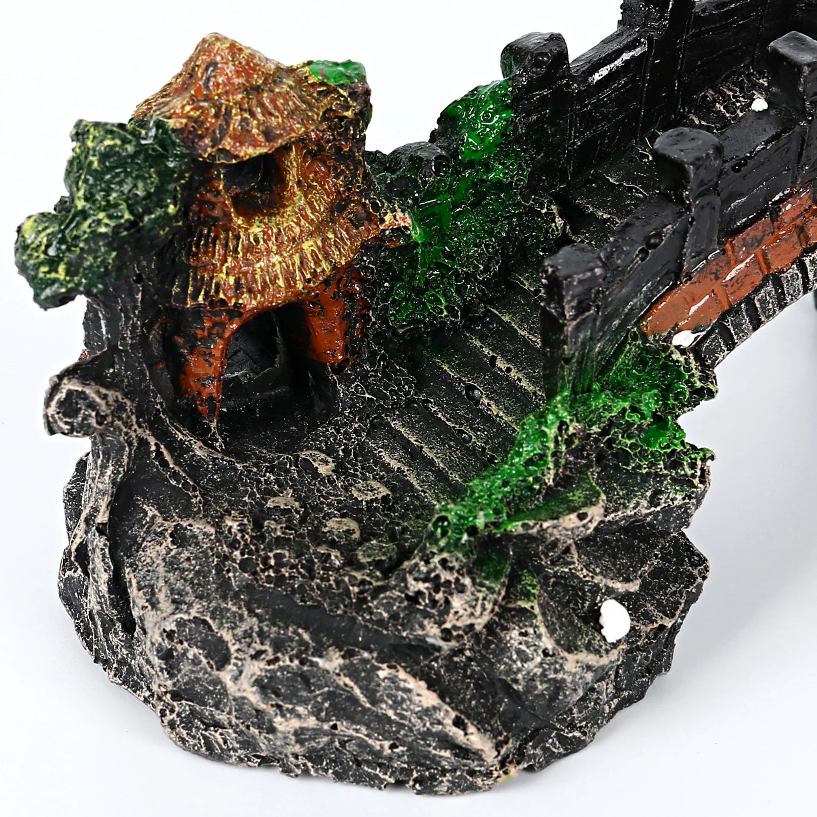 Pavilion Tree Bridge Fish Tank Decoration