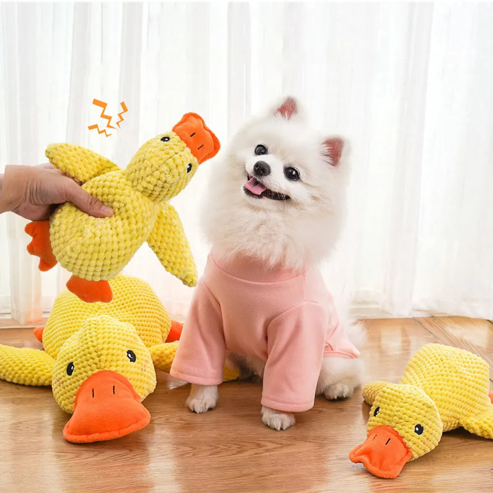 Duck Chew Toy with Quacking Sounds for Dogs.