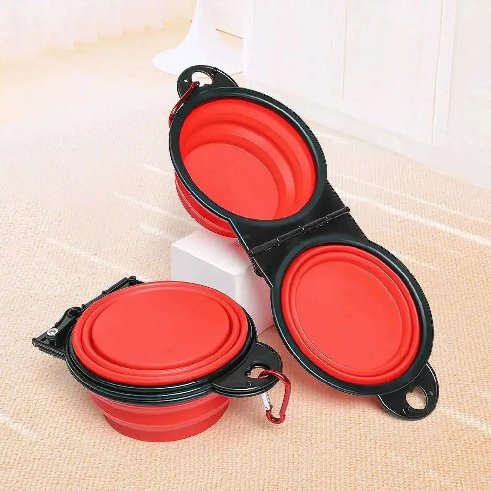 2 in 1 Collapsible Dog Travel Bowl